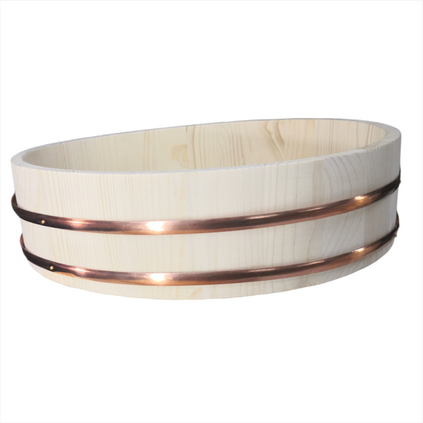Cuenco de madera para mezclar arroz y sushi