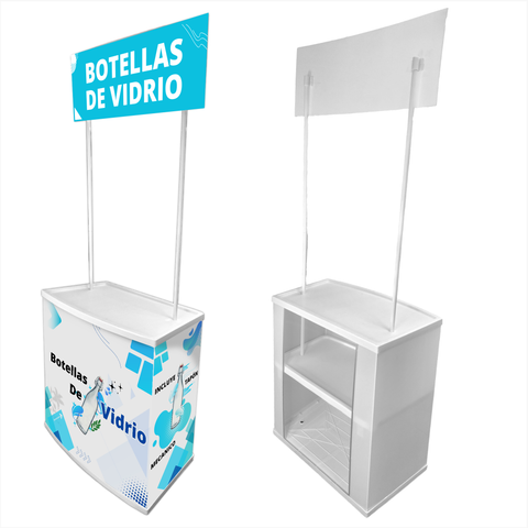1.1 Demo stand Modulo Portatil Plastico PVC Sin Publicidad