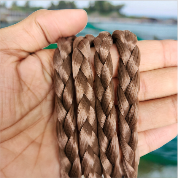 12 Pack Diademas De Cabello Tipo Trenza Natural Resorte.