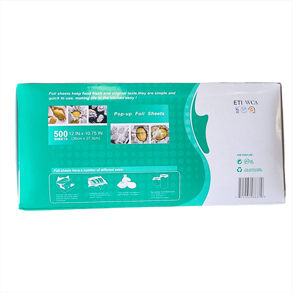 Mayoreo Caja Hojas de papel aluminio 30x27cm 3000pz x caja