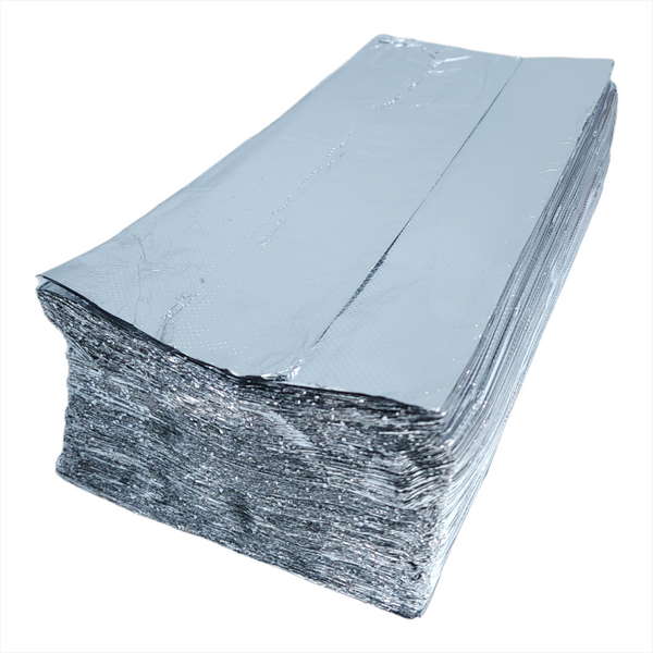 500 hojas de papel aluminio precortadas 30x27cm