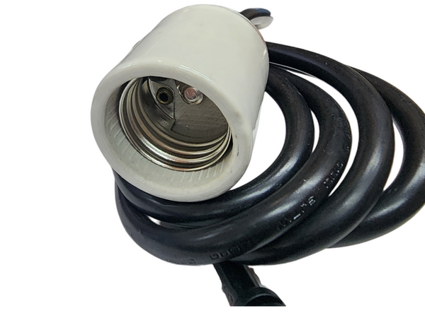 Pack 5pz Extension Electrica con Socket porcelana Porta Lampara
