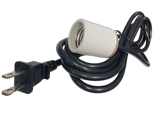 Pack 5pz Extension Electrica con Socket porcelana Porta Lampara