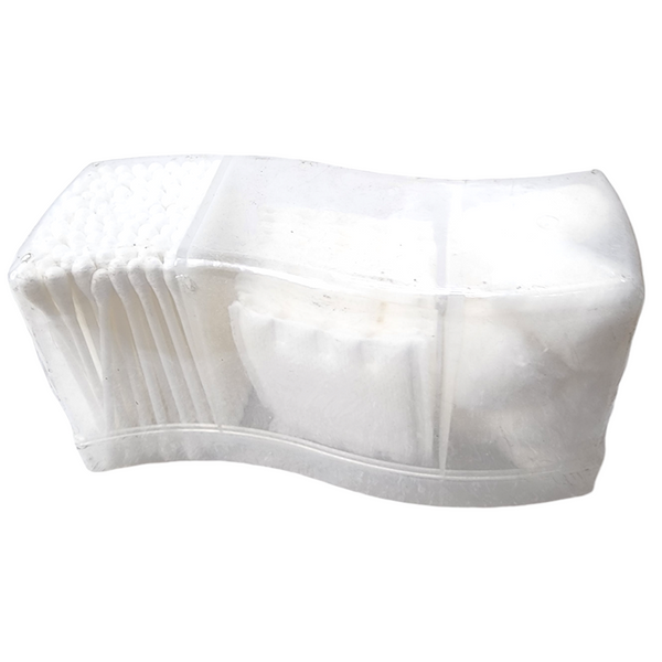 Kit de limpieza cotonetes, toallas y algodones con estuche