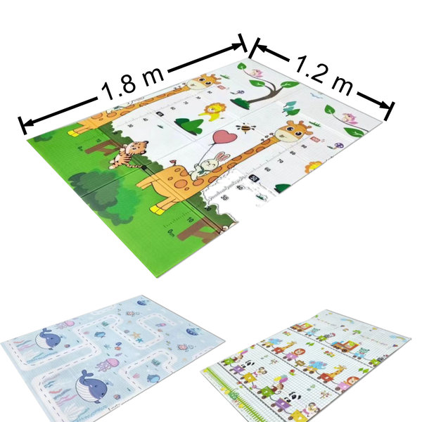 Caja mayoreo Tapete Bebe Plegable Reversible XPE Foamy 6 pzs
