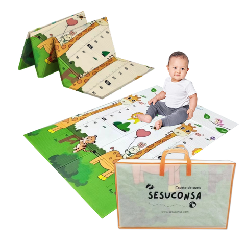 Tapete para Bebe Plegable Reversible XPE Foamy 1.2mX1.8mX1cm