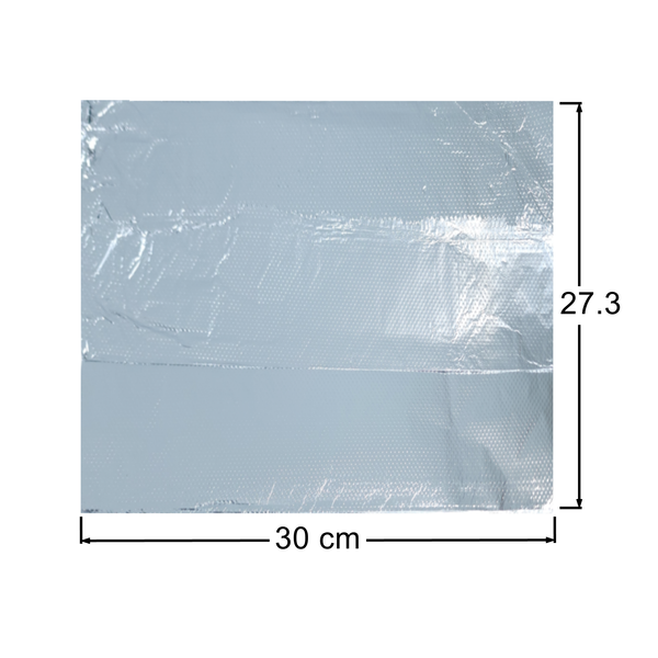 500 hojas de papel aluminio precortadas 30x27cm