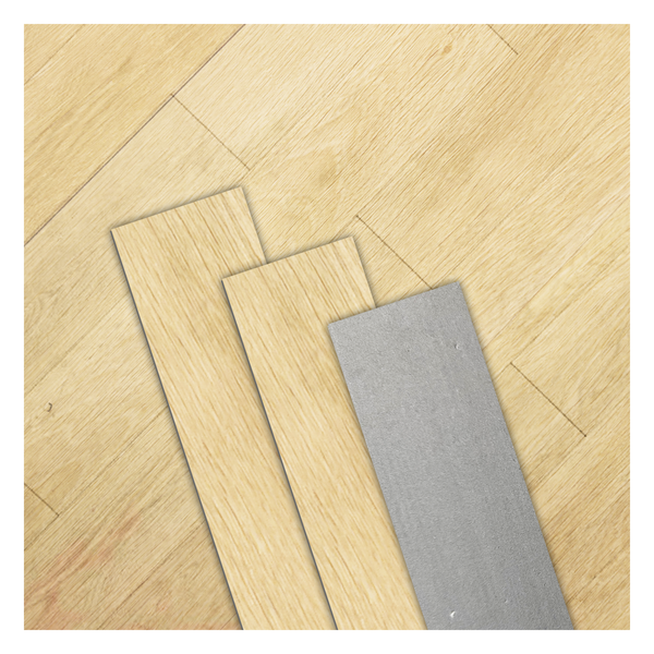 Pack 1 m caja piso laminado 15 pzs 3.297m2 4mm con 1mm eva bajoalfombra