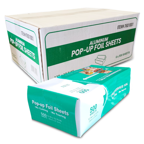Mayoreo Caja Hojas de papel aluminio 30x27cm 3000pz x caja