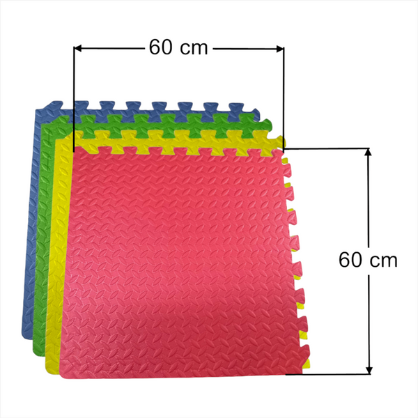 Tapete de piso Foamy Resistente Gym Ejercicio 8 piezas 10mm