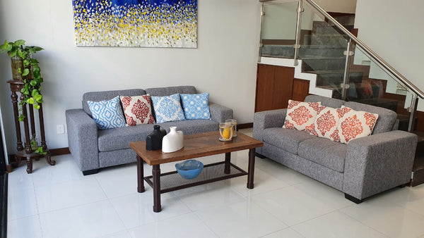 Sofa 2 Personas Moderno Couch Sillon F19 2s Importacion.