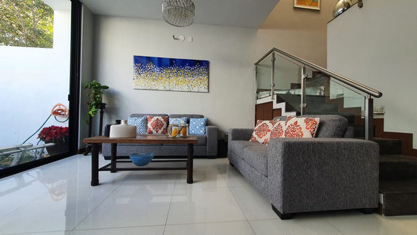 Sofa 2 Personas Moderno Couch Sillon F19 2s Importacion.