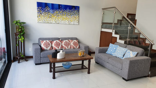 Sofa 2 Personas Moderno Couch Sillon F19 2s Importacion.