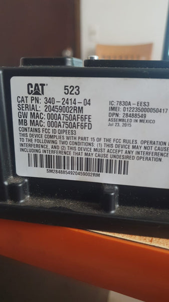 Modulo caterpillar monitoreo remoto CAT 523 Product Link 340-2414