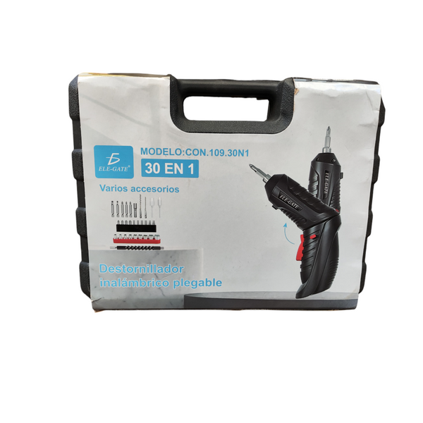 Destornillador inalámbrico plegable con puerto de carga usb
