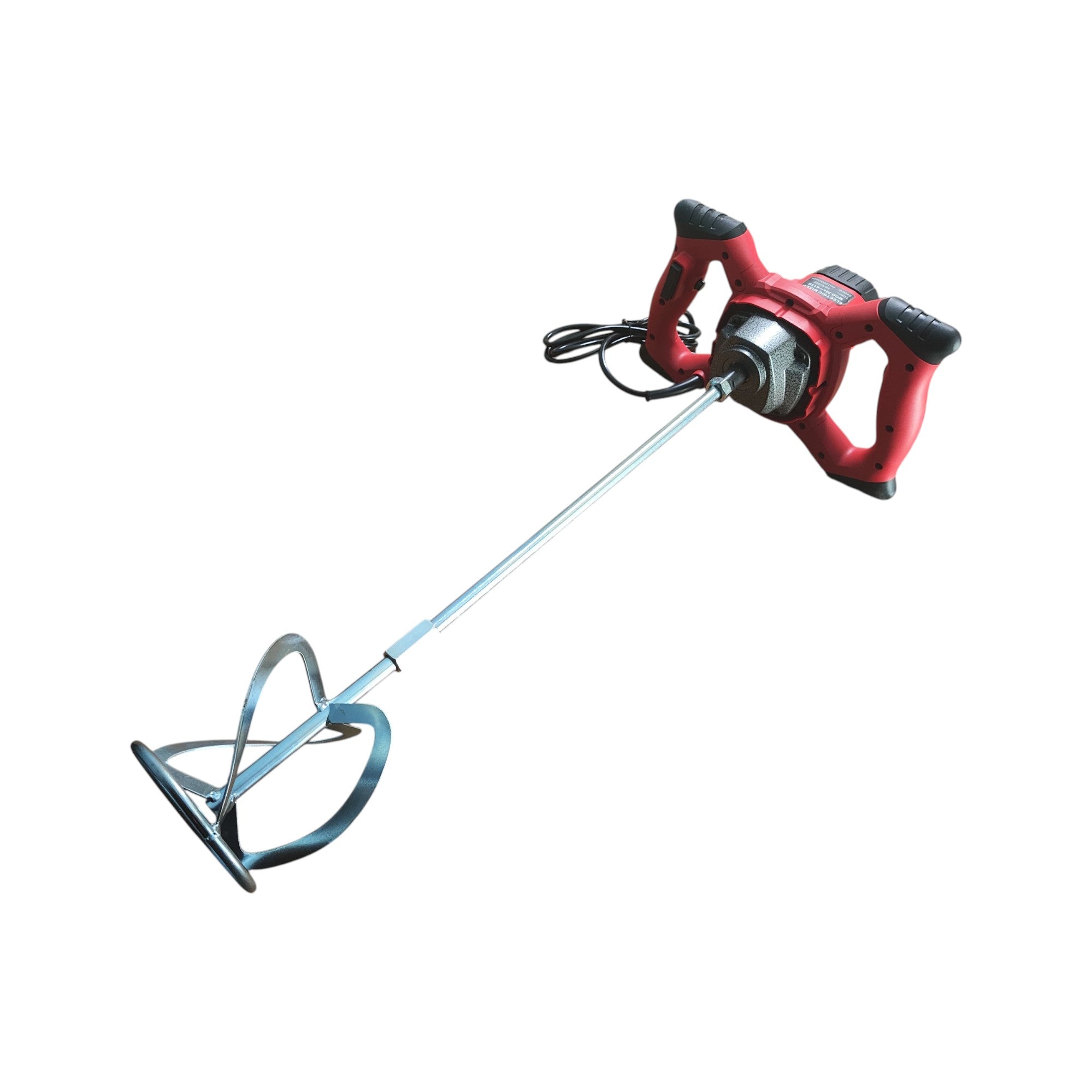 Mezcladora Eléctrica De Cemento/pintura Velocidad Ajustable Rojo