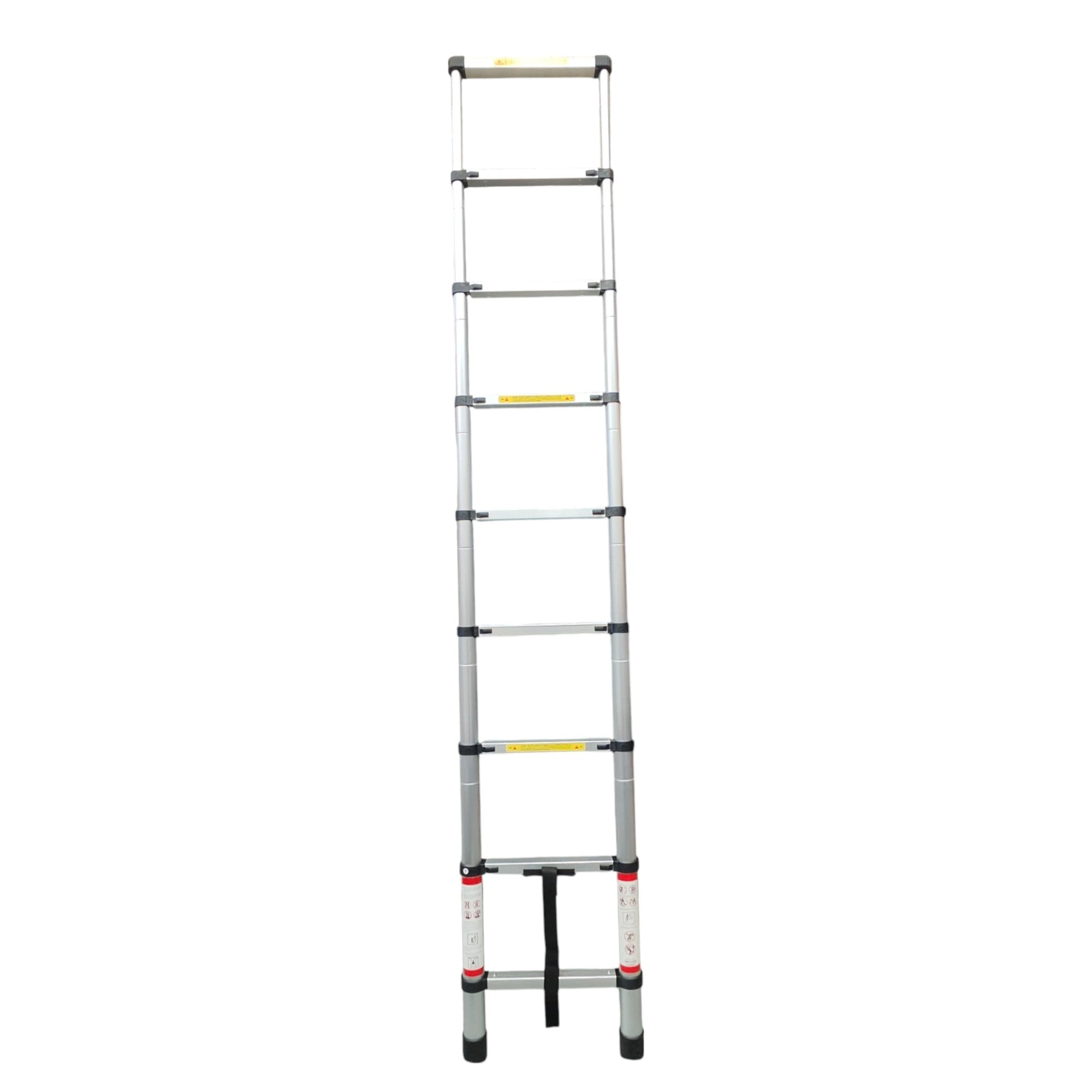 Escalera telescópica de aluminio retráctil plegable 150kg 2.6m