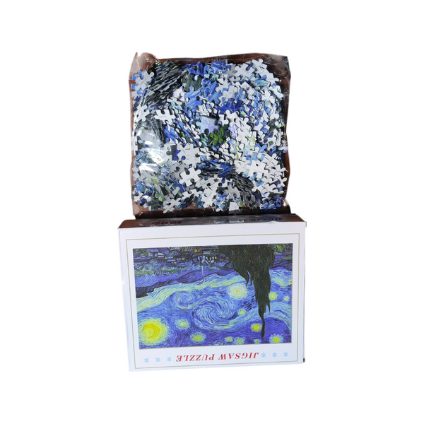 Rompecabezas Flink Noche Estrellada Van Gogh De 1000 Piezas