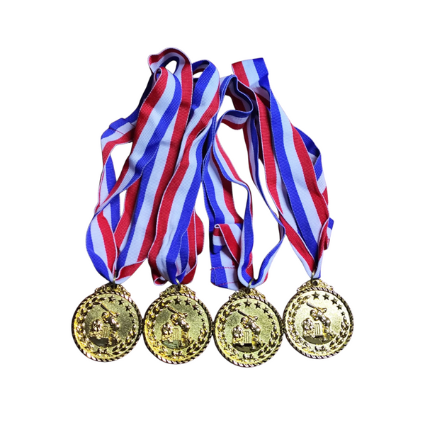 Pack 12 medallas deportivas de Oro, plata y bronce