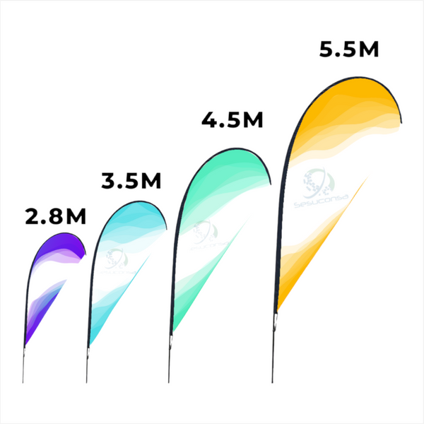 1 Asta De Bandera 3.5m Flag Banner Feather Flag Pole