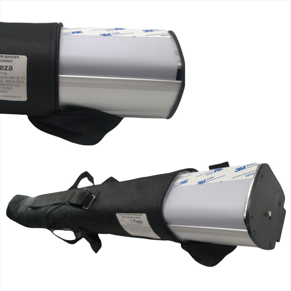 1.1 Soporte para banner enrollable 80x200cm Aluminio roll up