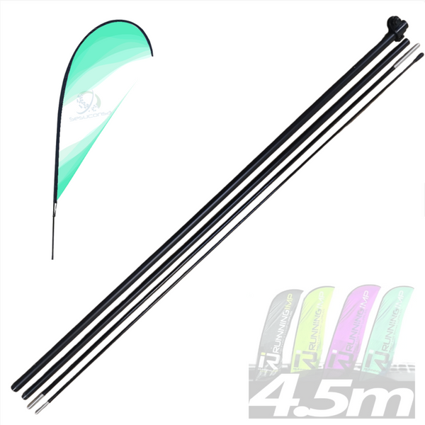 1 Asta De Bandera 4.5m Flag Banner Feather Flag Pole