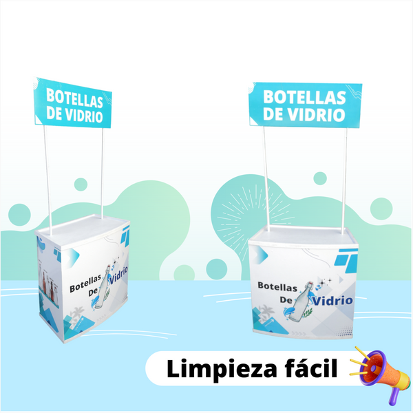 1.1 Demo stand Modulo Portatil Plastico PVC Sin Publicidad