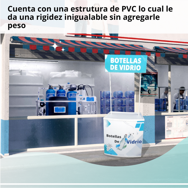1.1 Demo stand Modulo Portatil Plastico PVC Sin Publicidad