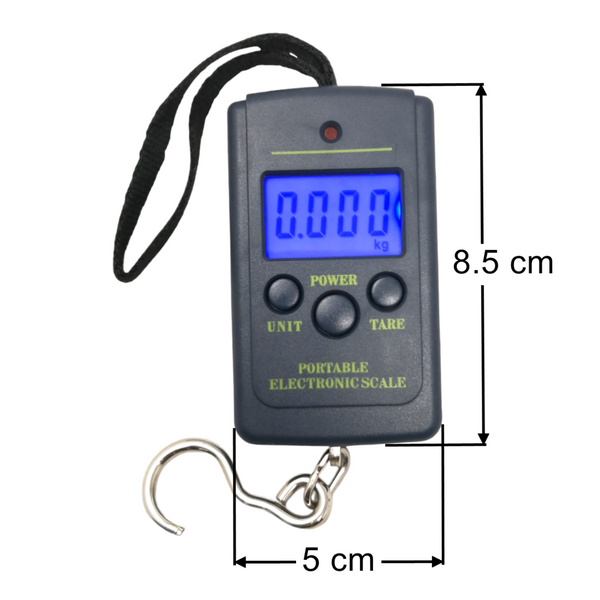 Bascula Digital Equipaje Portátil viaje Gancho 40kg/10g