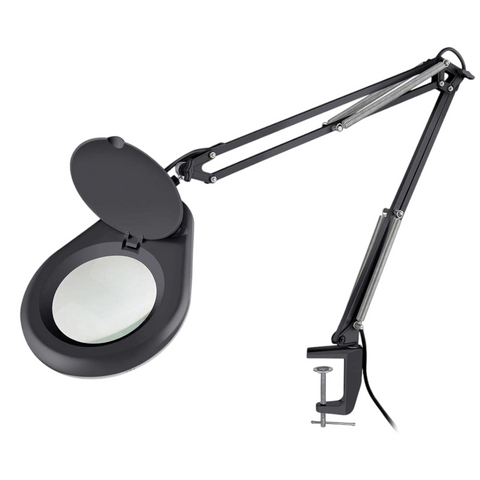 Lámpara led con lupa y brazo articulado Her-740NE