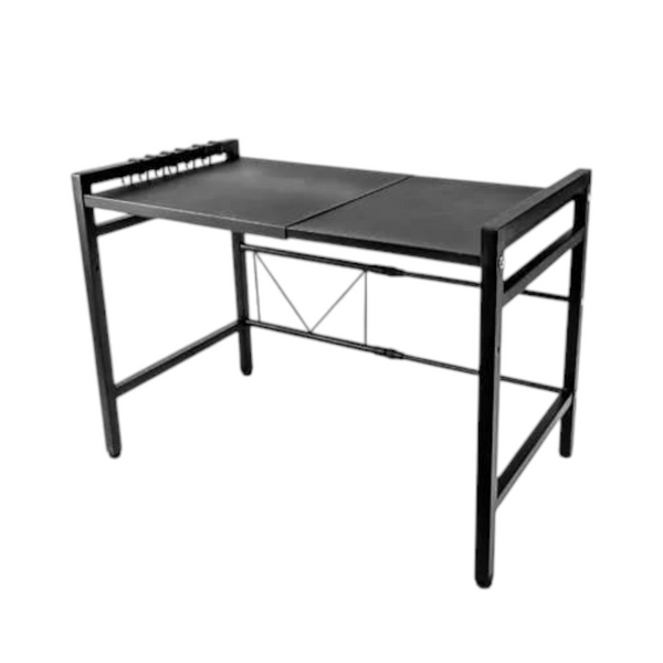 Estante de cocina extensible negro