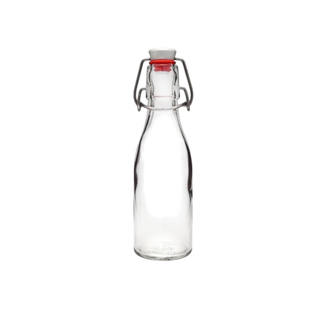 1 Botella De Vidrio + Tapón Mecanico 250ml