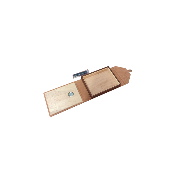 Humidor Mini Portátil Con Humidificador Y Higrómetro