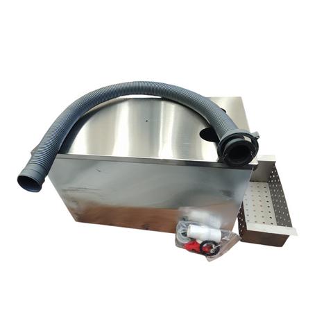 Trampa de grasa acero inoxidable para restaurante 40x25x25cm