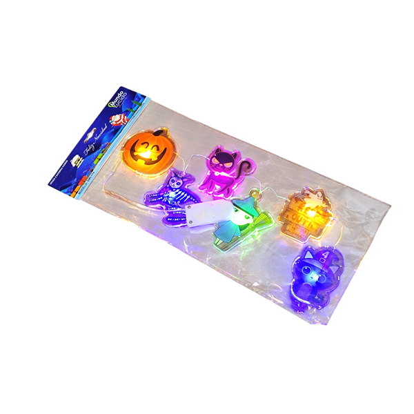 Pegatina decorativas Halloween con luz led para ventanas I/E