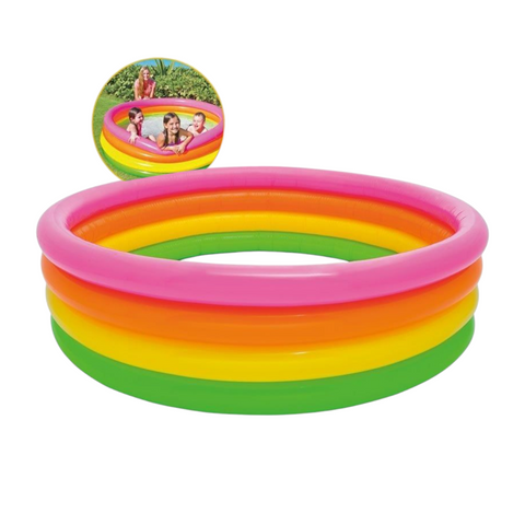 Alberca inflable para bebé niños de 4 aros 1.68m X 46cm
