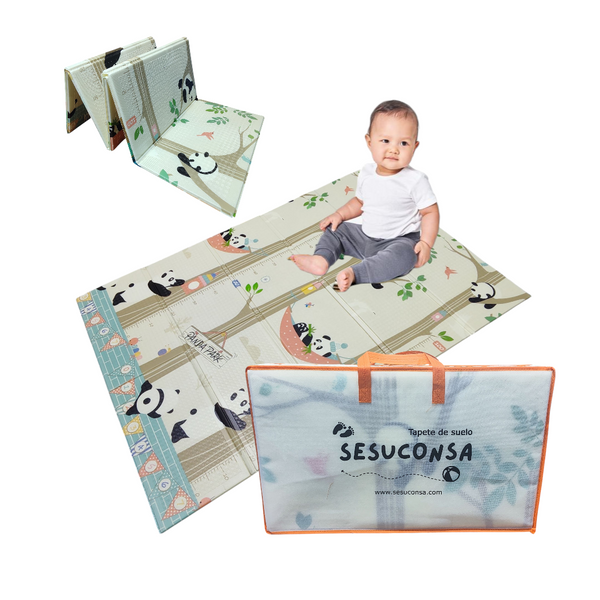 Caja mayoreo Tapete Bebe Plegable Reversible XPE Foamy 6 pzs