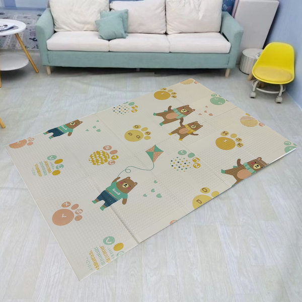 Caja mayoreo Tapete Bebe Plegable Reversible XPE Foamy 6 pzs