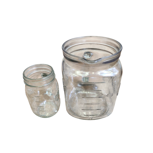 Set Jarra de Vidrio y Vasos Transparente duradero resistente