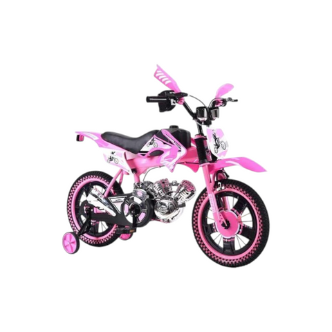 Bicicleta Entrenadora Para Niños Aieou Moto Cross Rodado 16