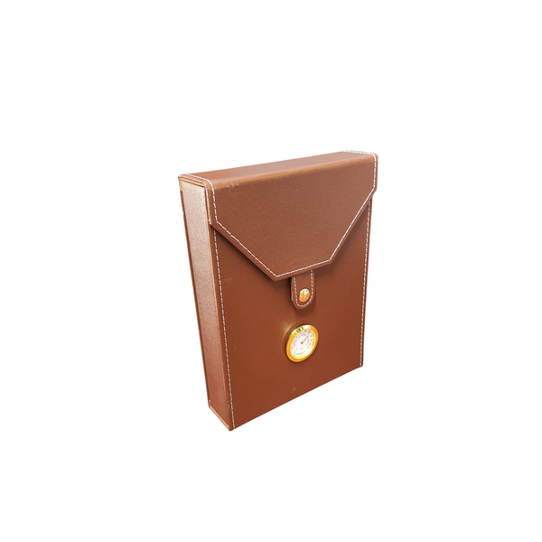 Humidor Mini Portátil Con Humidificador Y Higrómetro