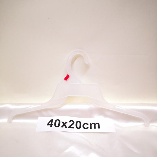 Gancho plástico ropa universal 40x20cm Pack 12pz