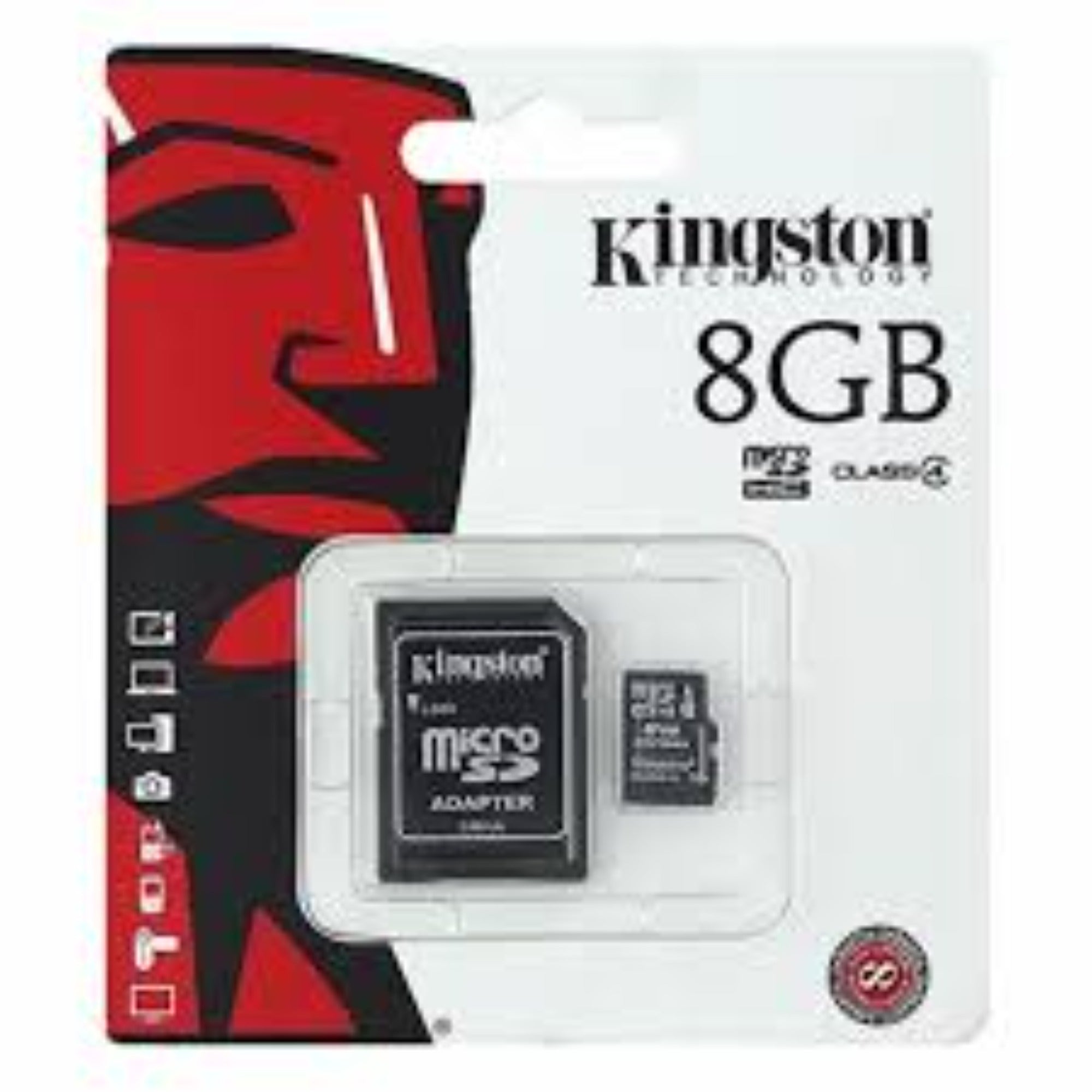 MEMORIA MICRO SD 8GB KINGSTON NEGRA