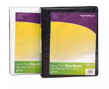 Carpeta Vinil Aro Metalico de 1" Marca Wexford 12 pzas
