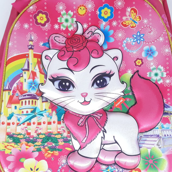 Mochila Niña Golden Kids Gatita  Kub108 Con Lapicera