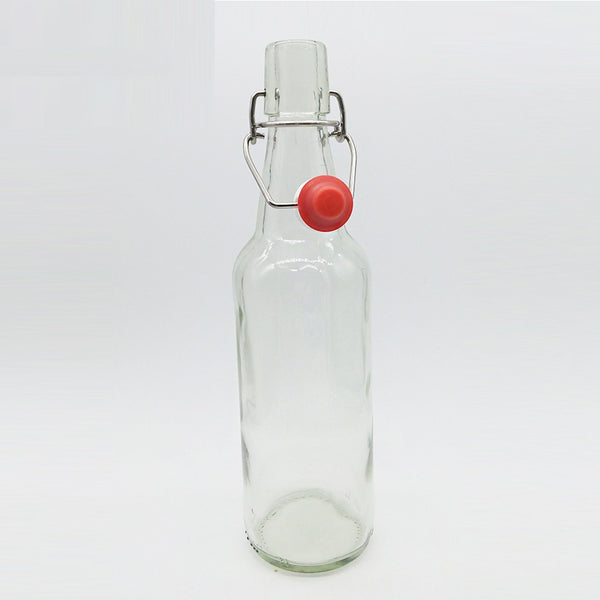 6 Botellas De Vidrio + Tapón Mecánico 500ml