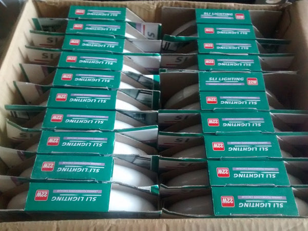 Paquete De 2 Focos Ahorrador Circular 22w Sli Lighting
