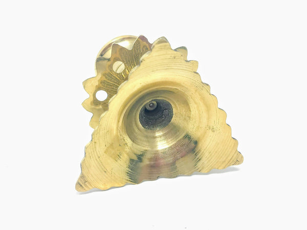 Porta velas de bronce en forma de caliz 6.5 CM
