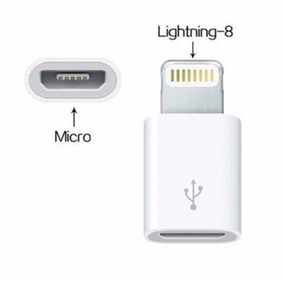 Paquete 50pzas Adaptadores genericos compatibles Lightning. A V8