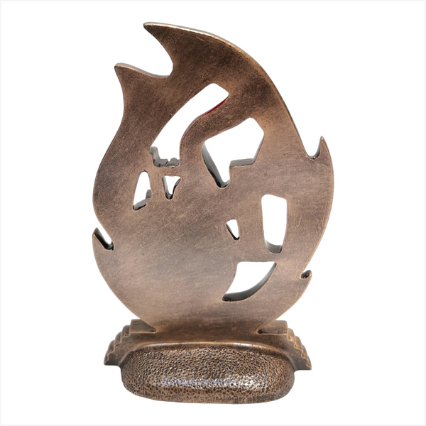 Trofeo Victory Flame Reconocimiento 1 Y 3er Lugar Flama Resina